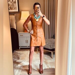 Nanushka vegan leather mini dress